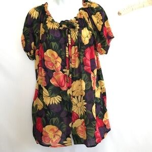 *4/$20* Gitano Multi Floral Blouse Top